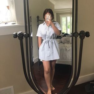 ABERCROMBIE striped button up dress